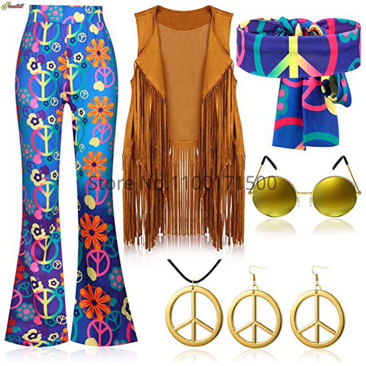 ชุดคอสตูมฮิปปี้แนวฮาโลวีนสำหรั - Women'S Accessories In The 70S บทวิจารณ์และราคา