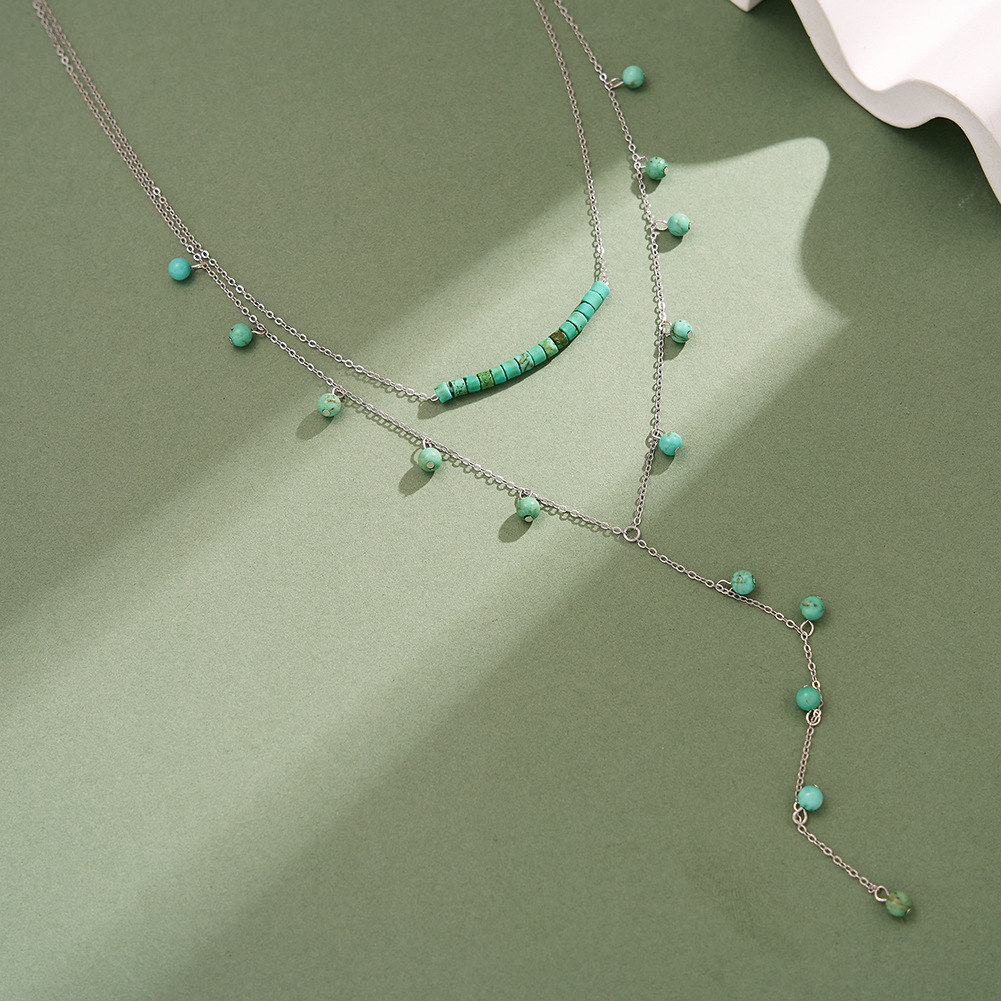 สร้อยคอเงินแท้ 925 ประดับเทอร์ - Charm Necklace Dainty บทวิจารณ์และราคา