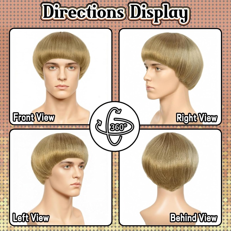 วิกผมบ๊อบสั้นสีบลอนด์ วิกผมทรง - Women'S Accessories In The 70S บทวิจารณ์และราคา