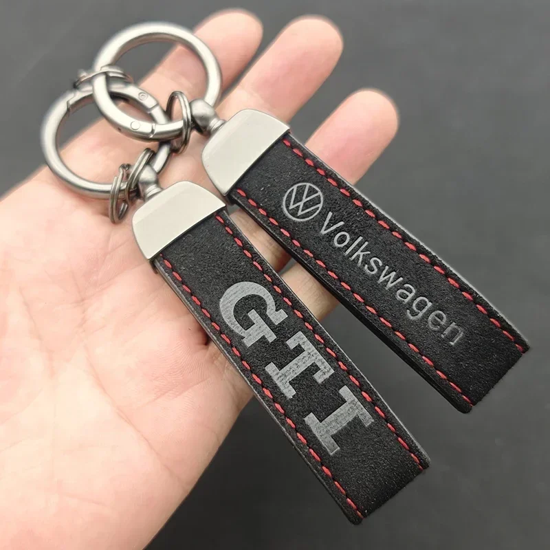 พวงกุญแจหนังกลับแท้ ประดับโลโก - Women Accessories Logo บทวิจารณ์และราคา