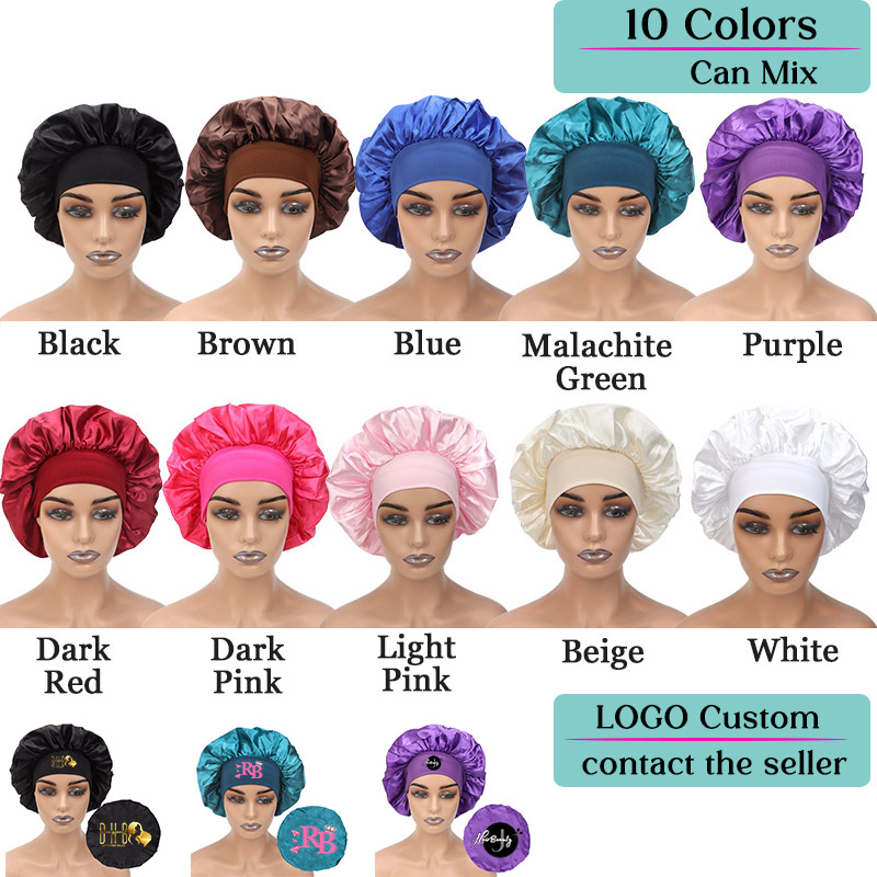 หมวกคลุมผมผ้าซาตินเนื้อนุ่ม 3  - Women Accessories Logo บทวิจารณ์และราคา