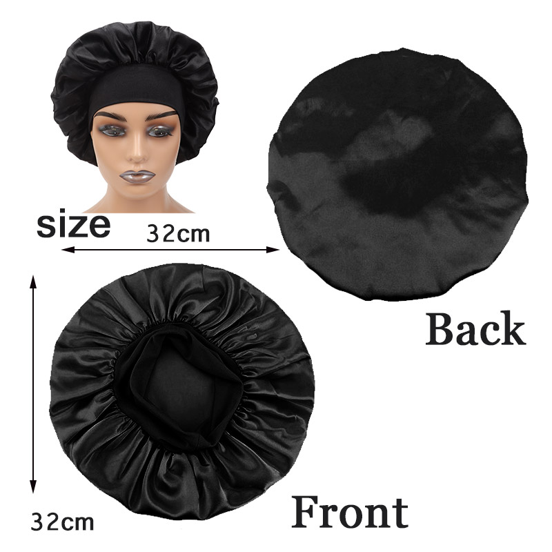 หมวกคลุมผมผ้าซาตินเนื้อนุ่ม 3  - Women Accessories Logo บทวิจารณ์และราคา