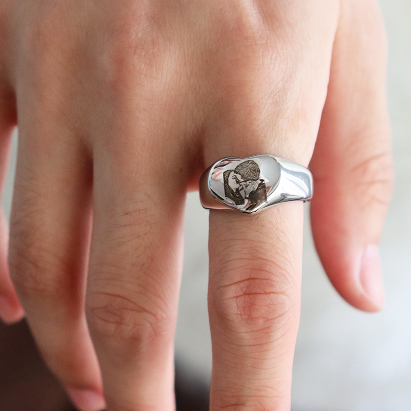 แหวนสลักลายรูปภาพ โลโก้ ชื่อ ร - Women Accessories Logo บทวิจารณ์และราคา