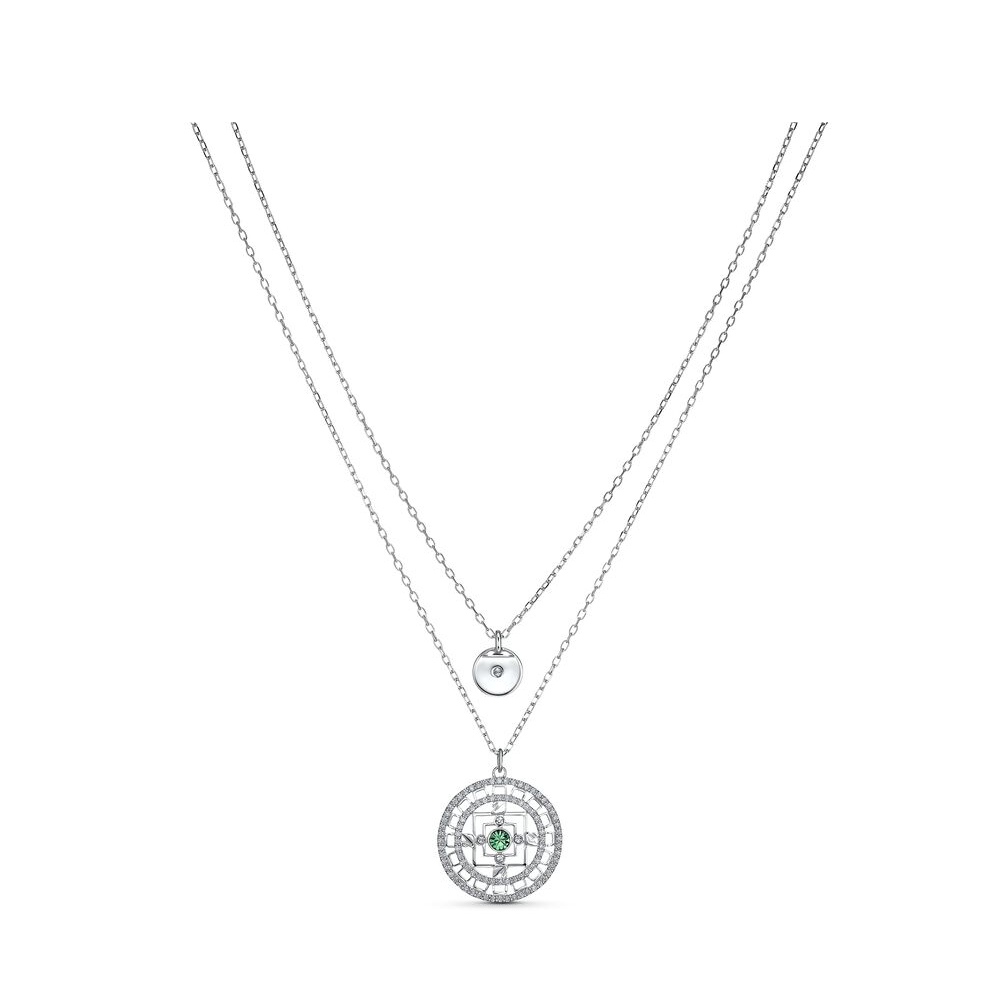สร้อยคอรูปพัดหัวใจนกแก้วน่ารัก - Layered Necklace Set บทวิจารณ์และราคา