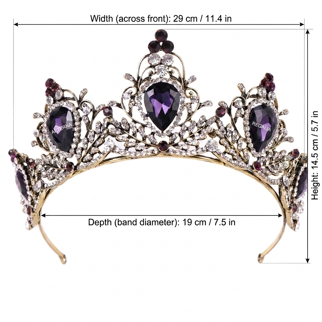 มงกุฎมงกุฎบาร็อคน้ำหนักเบาสำหร - Women'S Accessories And Jewelry บทวิจารณ์และราคา