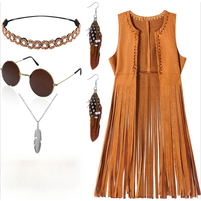 ชุดยุค 60 70 สำหรับผู้หญิง ชุด - Women'S Accessories In The 70S บทวิจารณ์และราคา