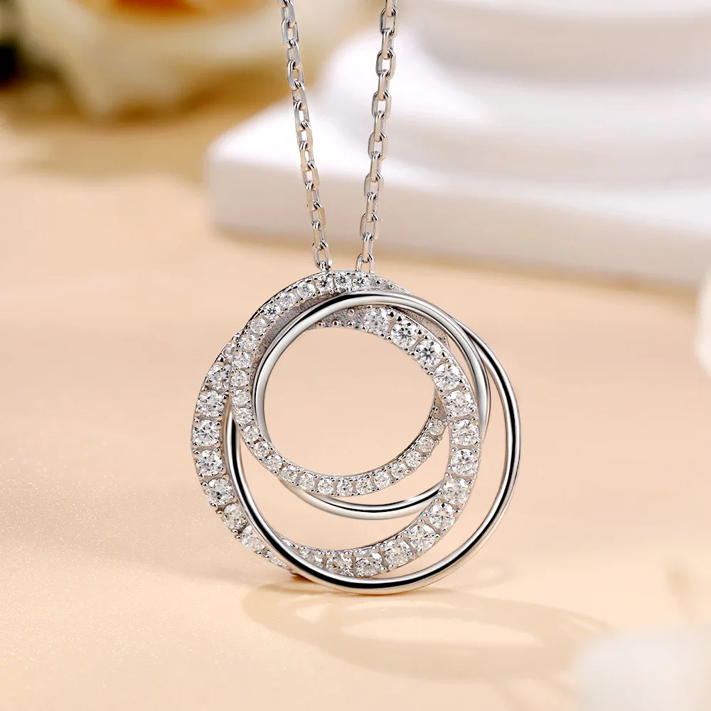 M-JAJA Moissanite Pendant Neck - Layered Necklace Set บทวิจารณ์และราคา