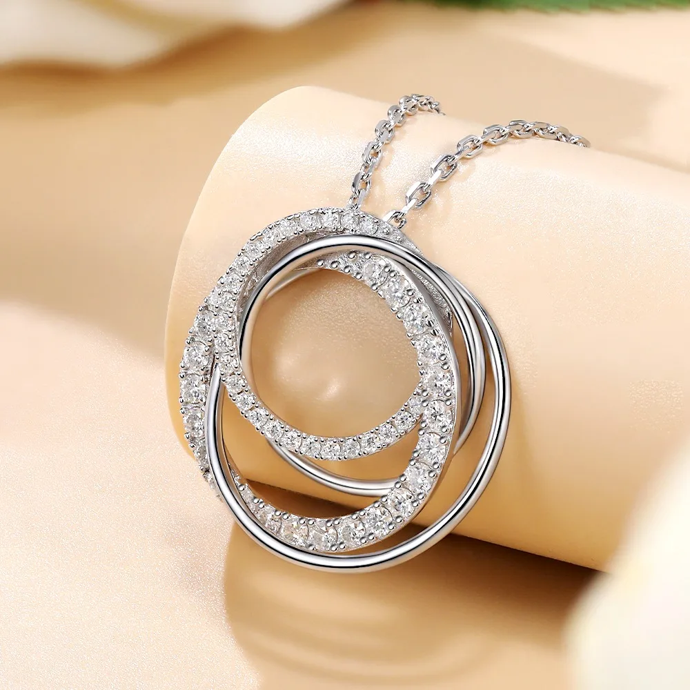 M-JAJA Moissanite Pendant Neck - Layered Necklace Set บทวิจารณ์และราคา